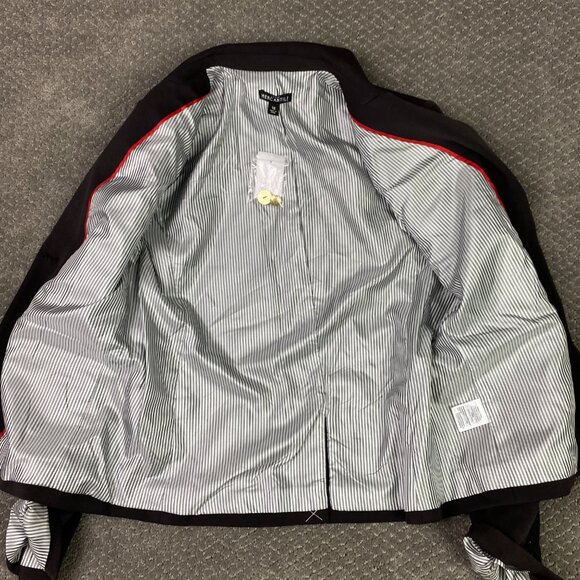 J. Crew Schoolboy Blazer Women's 10 Black Mercantile Gold Buttons Preppy Stretch - Picture 6 of 16